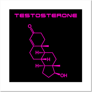 Testosterone - Pink Posters and Art